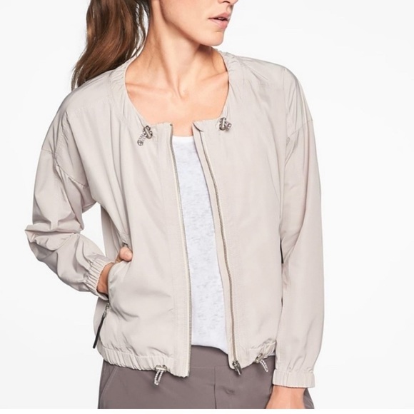 ATHLETA CROPPED BOMBER JACKET - Picture 1 of 5